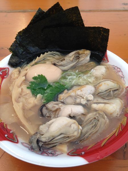 「牡蠣そば850円 特製トッピング500円」@大つけ麺博  10周年特別企画 ラーメン日本一決定戦！！の写真