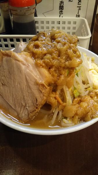 「小ラーメン ニンニク ヤサイ アブラ」@麺屋 歩夢の写真