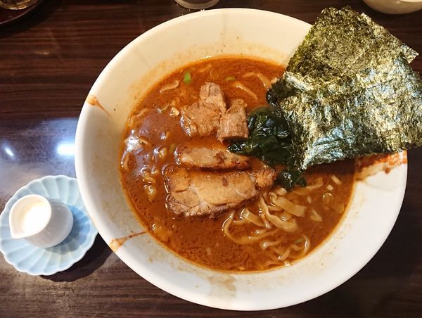「魚介味噌ラーメン＋ちょいたし生クリーム」@麺屋 優創の写真