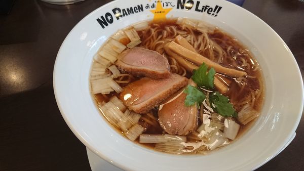 「【期間限定】鴨ラーメン 1000円」@おおぼし 上田本店の写真