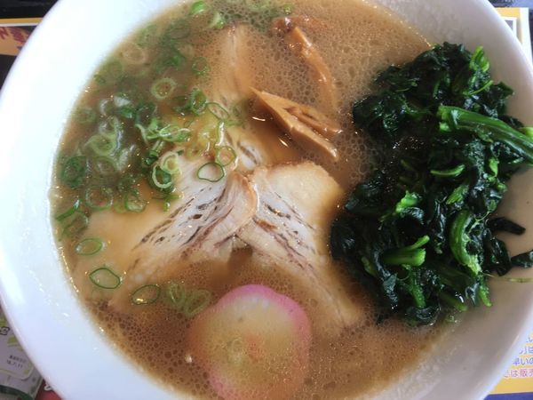 「和歌山中華そば井出商店 780円（ほうれん草+100円）」@らあめん花月嵐 日立成沢店の写真