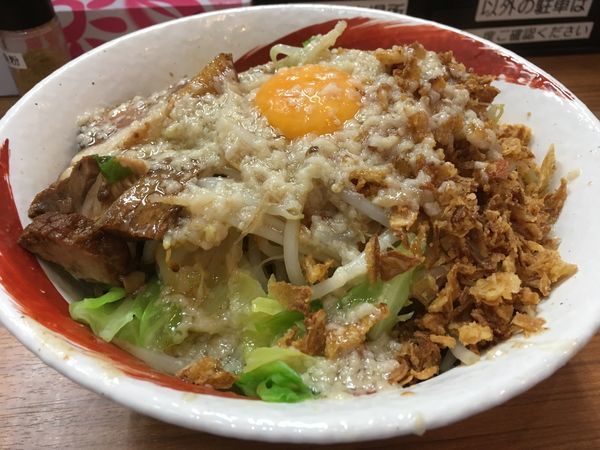「まるそば汁なし 麺200 味濃いめ 油多め」@麺家ひまりの写真