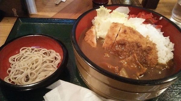 「かつカレー 1000円」@日本そば 朝日屋総本店の写真