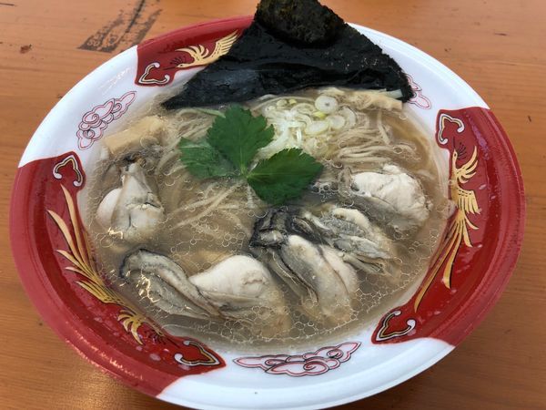「【寿製麺よしかわ】牡蠣そば850円、牡蠣増し100円」@大つけ麺博  10周年特別企画 ラーメン日本一決定戦！！の写真