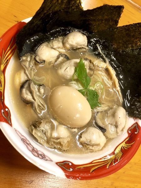 「【寿製麺中華そばよしかわ】牡蠣そば＋特製トッピング」@大つけ麺博  10周年特別企画 ラーメン日本一決定戦！！の写真