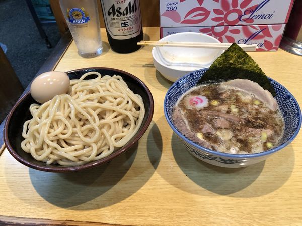 「つけチャーシュー+ビール」@くり山の写真