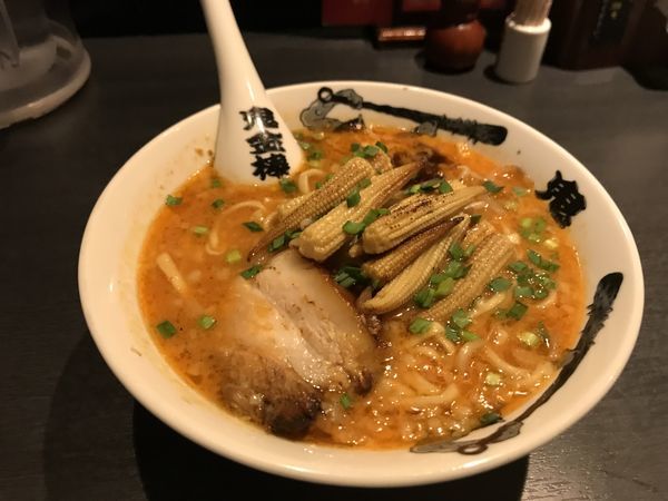 「カラシビ味噌らー麺【カラシビ少な目】」@カラシビ味噌らー麺 鬼金棒 名古屋店の写真