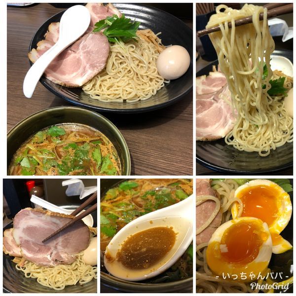 「特製味噌そば（つけver）1100円＋50円」@花笑み中華そば かれんの写真