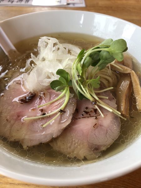 「塩ラーメン」@湖麺屋 Reel Cafeの写真