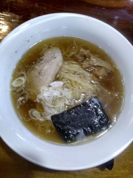 「らーめん 550円 アイスコーヒー100円」@れすとらん池の写真