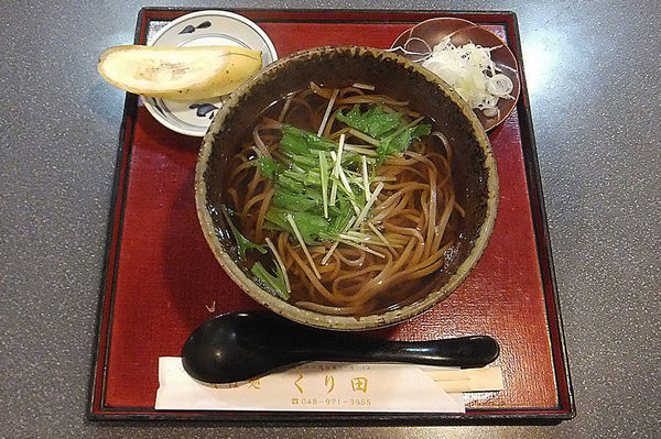 「かけそば」@そば処くり田の写真