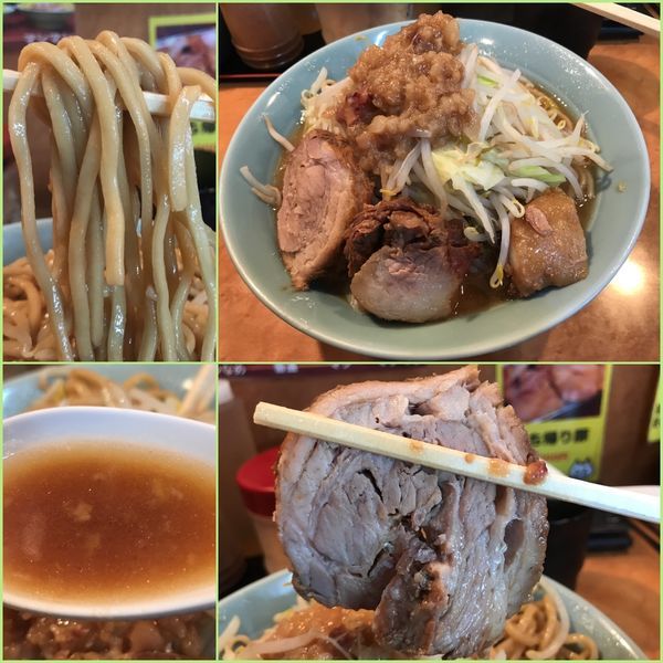 「中ラーメン 麺300g ¥750（麺カタメ）」@立川マシマシ ロイヤルスープの写真