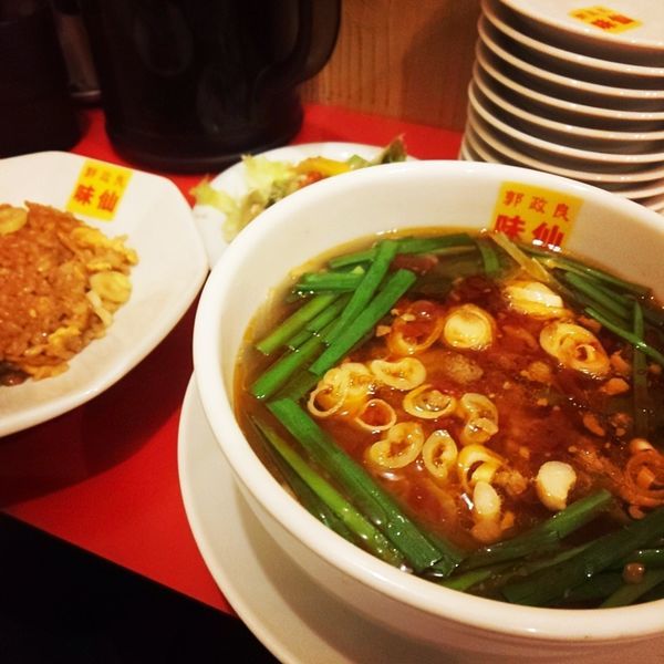 「台湾ラーメン（ランチDセット）」@郭 政良 味仙 東京神田店の写真