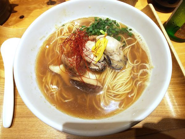 「【限定】牡蠣そば　1000円」@銀座 風見の写真