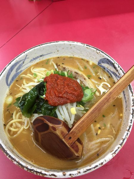 「みそラーメン辛みそトッピング￥８００円」@サッポロラーメンの写真