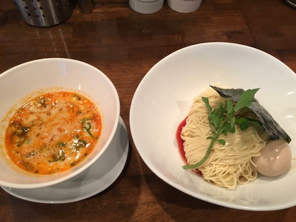 「坦々つけ麺 ＋味付玉子」@創作麺工房 鳴龍の写真