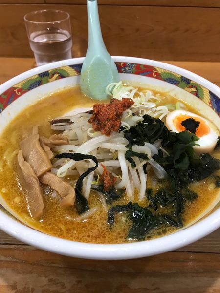 「味噌カレーナンバンラーメン」@味の札幌 浅利の写真