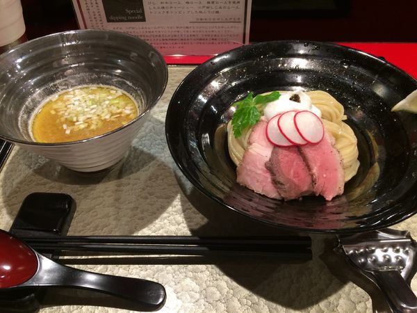「特製つけ麺1200円」@江戸前つけ麺 銀座 魄瑛の写真