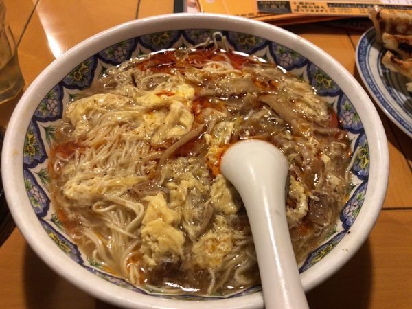 「酸辣湯麺大盛」@中国ラーメン 揚州商人 第二産業南中野店の写真