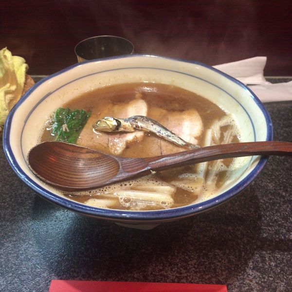 「かけ」@烈志笑魚油 麺香房 三くの写真