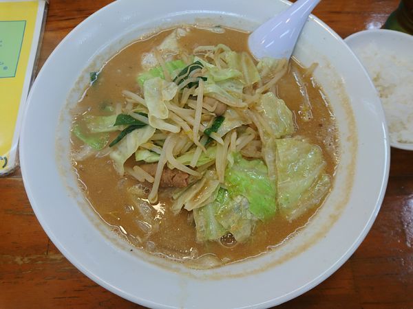 「もつ野菜ラーメン」@会津ばんだいらーめん 伊勢崎店の写真