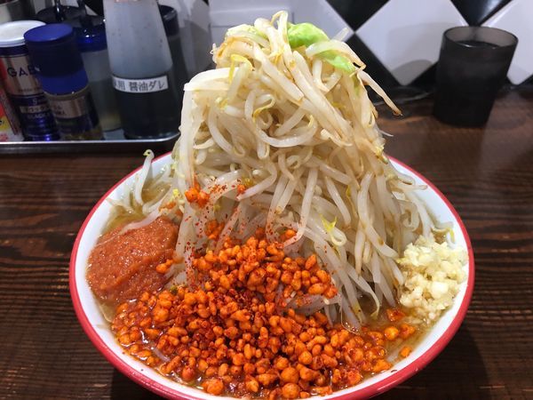「辛味噌ラーメン(小)800円」@ギガムジャキの写真