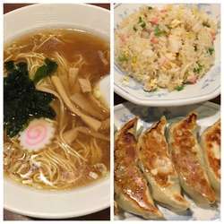 半チャンラーメン+餃子