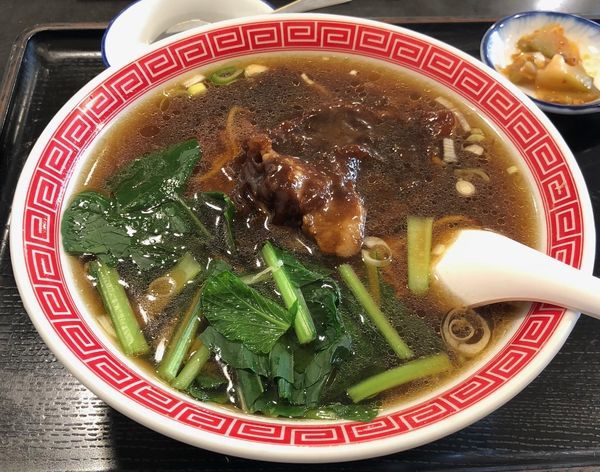 「排骨麺セット（￥880）」@蘭氏食苑 浅草橋本店の写真