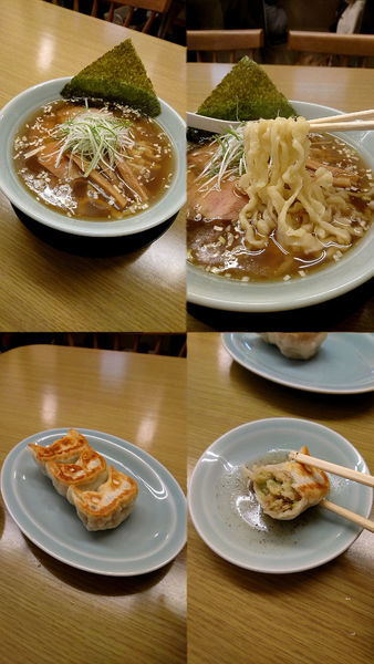 「『醤油らー麺+餃子3個(￥650+280)』」@麺屋 つるるの写真
