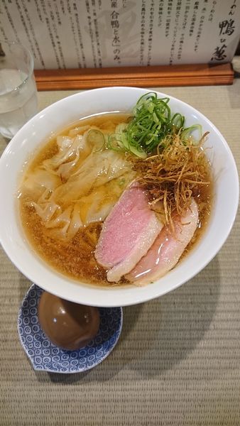 「鴨わんたんめん」@らーめん 鴨to葱の写真