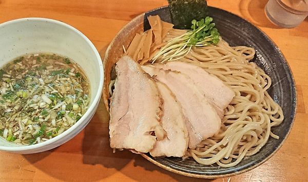 「塩つけ麺&チャーシュー3枚増し」@麺屋 くおんの写真