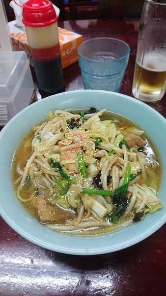 「味噌ホルモンあんかけラーメン」@九州大分ラーメン 麺恋亭 中華街店の写真