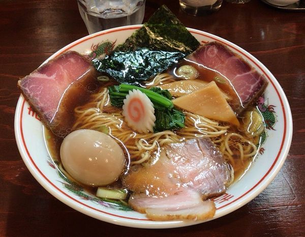 「五ノ神的新潟生姜醤油ラーメン(限定)味玉入り(850円)」@らーめん 五ノ神精肉店 煮干し編の写真