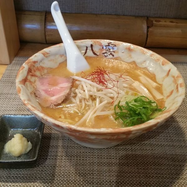 「味噌ラーメン＆生おろしにんにく」@麺匠 八雲 大和店の写真