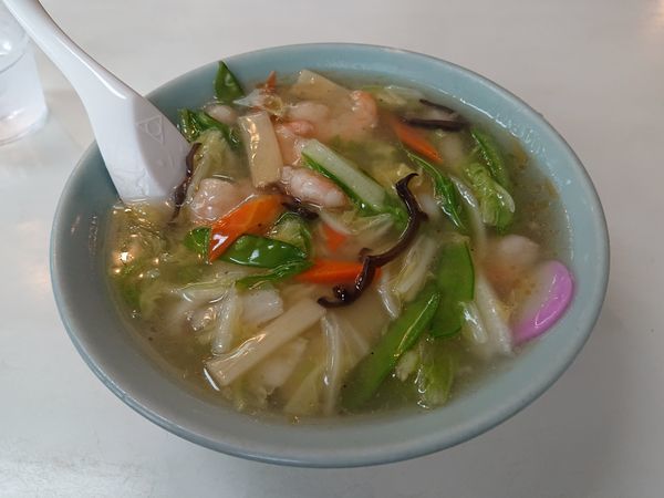 「えびそば＋半チャーハンセット」@スンガリー飯店の写真