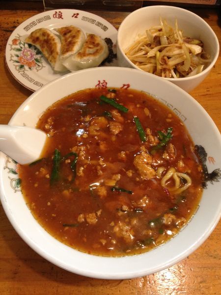 「Cランチ(冷スタラーメン＋ネギチャーシューご飯」@風雅食堂の写真
