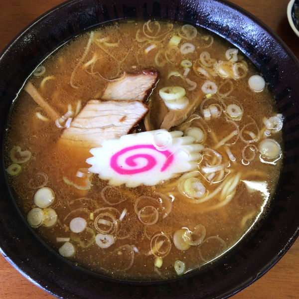 「ラーメンセット①（味噌ラーメン　一枚丼）710円」@ニコニコ亭の写真