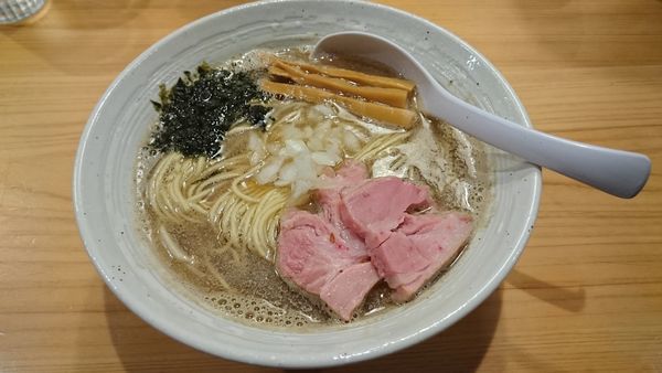 「煮干しらぁ麺(800円)・味付き替え玉(200円)」@麺屋 さくら井の写真