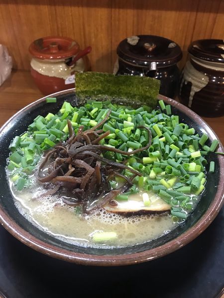 「ネギラーメン」@博多長浜らーめん ぼたんの写真