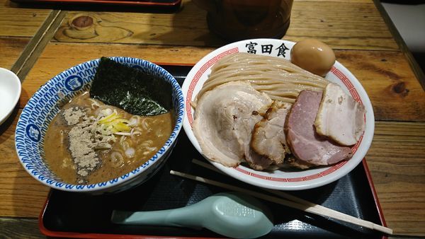 「特製つけ麺  大盛」@松戸中華そば 富田食堂の写真
