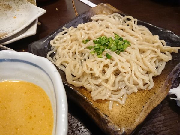 「濃厚坦々つけ麺680円＋肉汁焼餃子&水餃子」@肉汁餃子製作所 ダンダダン酒場 分倍河原店の写真