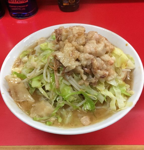 「小ラーメン(ニンニクアブラ)」@ラーメン二郎 松戸駅前店の写真