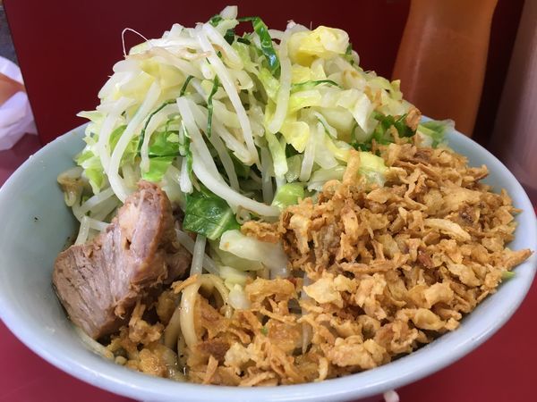 「ねぎ汁なし（ﾔｻｲﾏｼ）」@ラーメン二郎 中山駅前店の写真