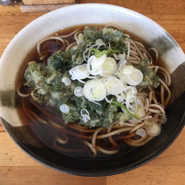 「春菊天（￥350）」@立食そば かずみの写真