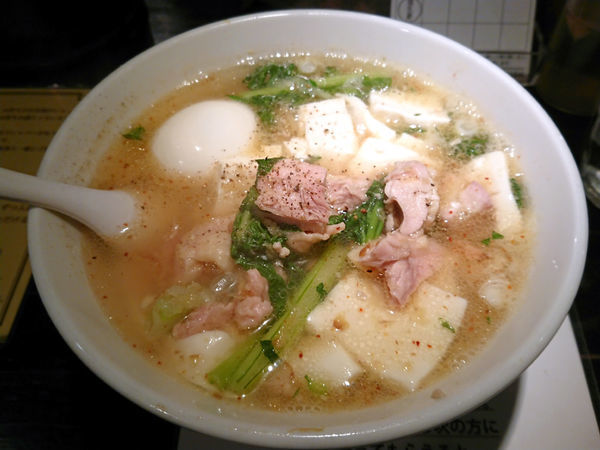 「限定 豆腐らー麺＋味玉」@塩生姜らー麺専門店 MANNISHの写真