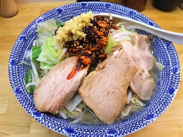 「酸辣湯麺太麺（中/生姜/中辛）￥700」@らーめん きじとらの写真