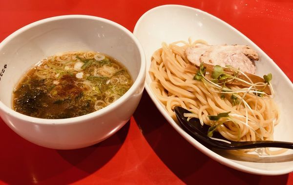 「醤油つけ麺（白￥720）」@つけめん工房 浅草製麺所の写真