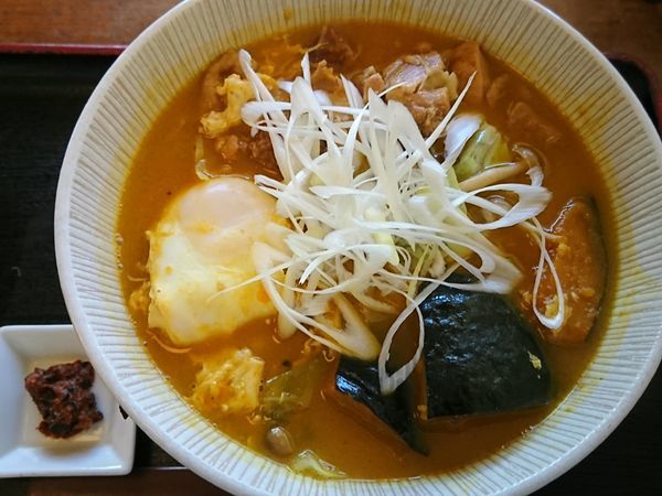 「【ハロウィン限定】かぼちゃのほうとう風らーめん￥850」@和風らーめん 凪の写真