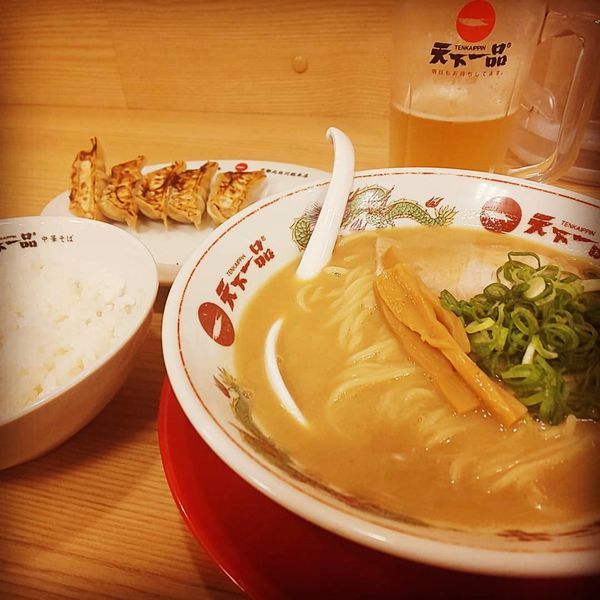 「餃子定食（こってり）」@天下一品 秋葉原店の写真