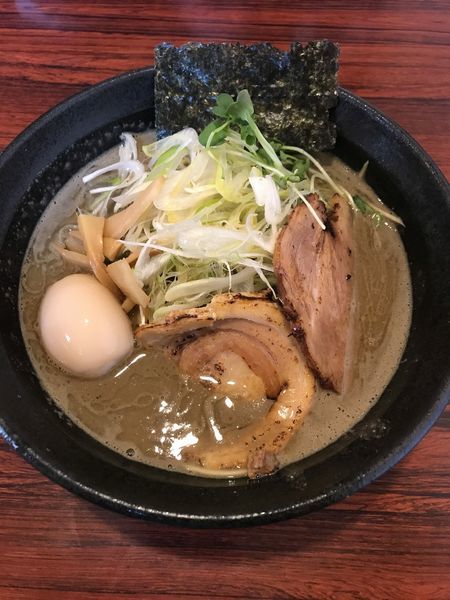「メガ煮干しラーメン 並 +味玉」@麺屋 ひな多の写真